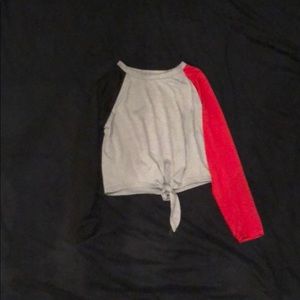 Long sleeve crop top